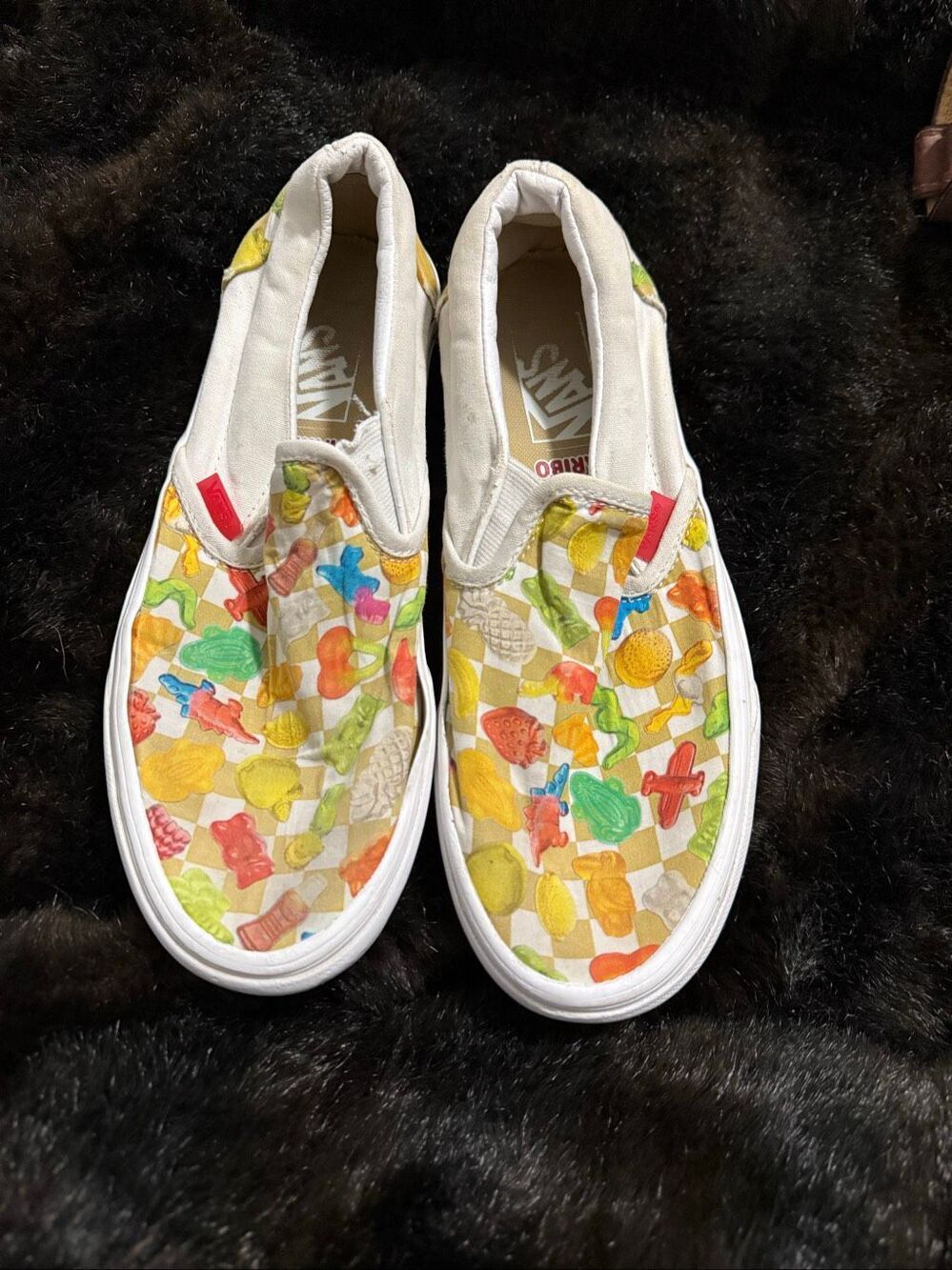 Vans x Haribo Classic Slip On Shoes Men's 6.5 Women 8 gummy bears